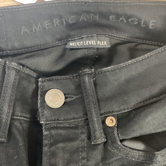 American Eagle Women Black Ne(X)T Level Skinny Jean (26x30) - Picture 5 of 6